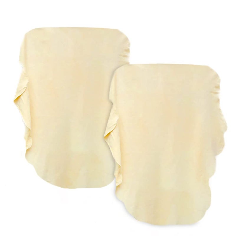 ILLUVA Chamois Leather for Car - 2 Packs Car Shammy Leather 60 x 40 cm Super Absorbent for Washing & Drying Car, Window, Glass, Mirrors - Image 1