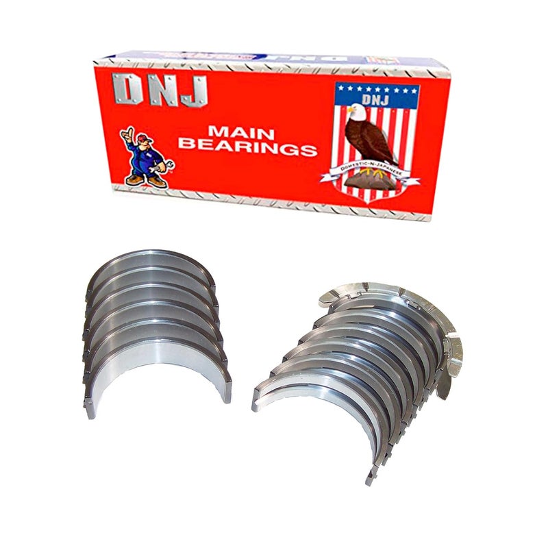DNJ MB3122 Main Bearings Set Standard for 2004-2012 Chevrolet, GMC, Hummer, Isuzu Canyon, Colorado, H3 3.5L-3.7L L5 20V DOHC 3460cc - Image 1
