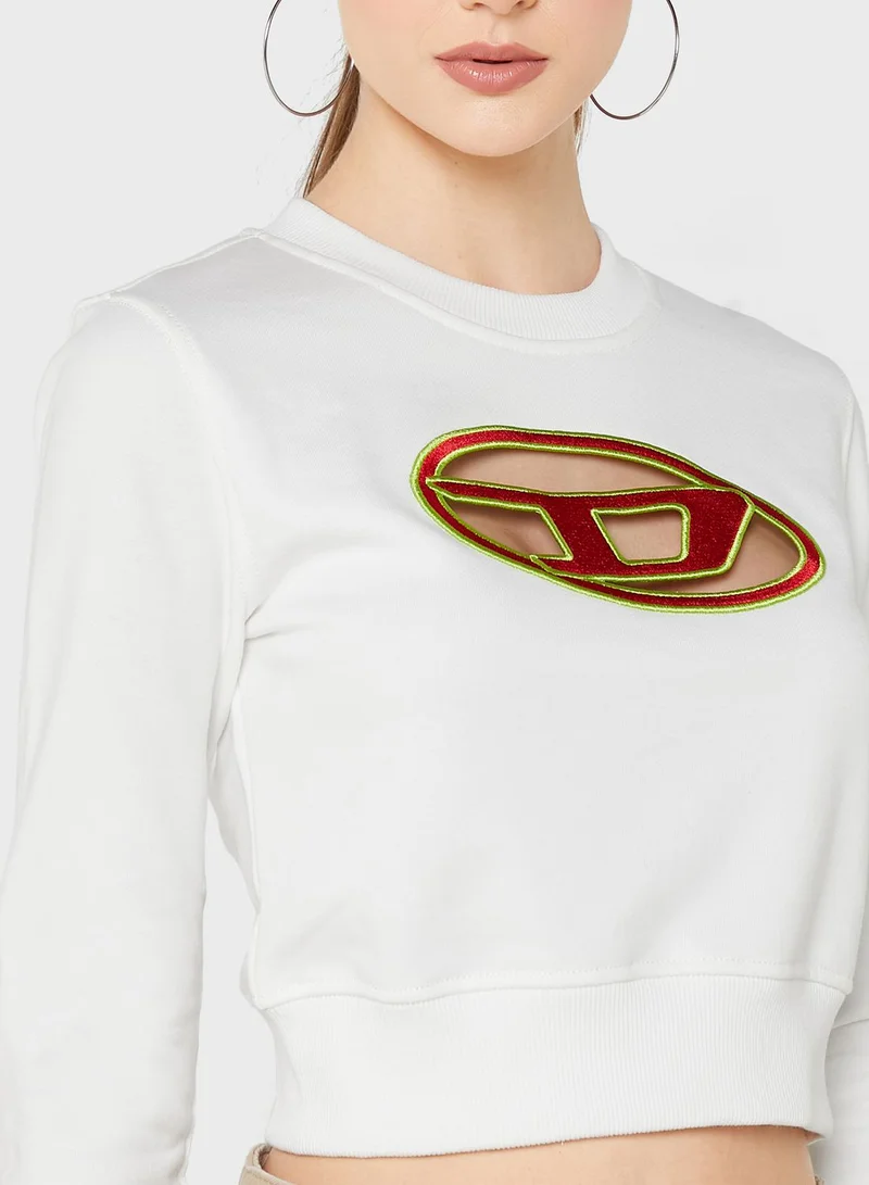 DIESEL Crew Neck Logo Sweatshirt