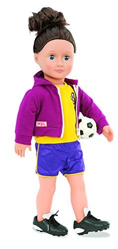 BATTAT Our Generation Dolls Team Player Doll Soccer Outfit, 18" - Image 2