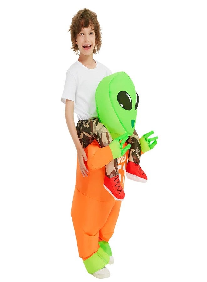GOOSH Halloween Costumes for Kids Alien inflatable Costume Alien Blow up for Boy Girl Children Halloween Party Cosplay - Image 4