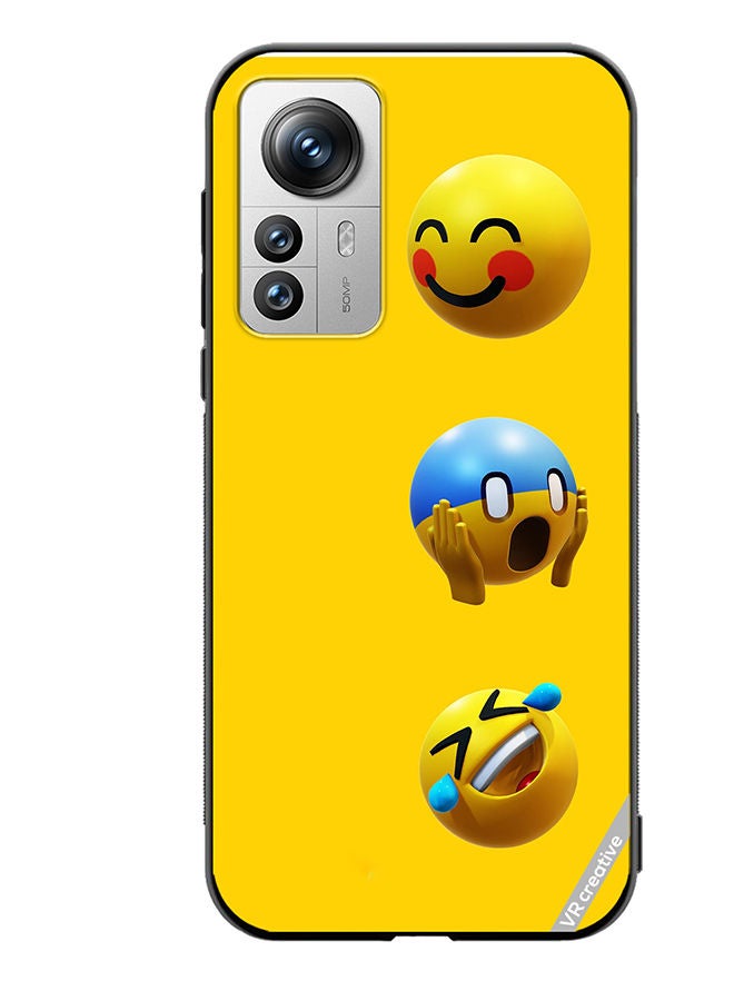 VR CREATIVE Protective Case Cover For Xiaomi 12X Smile Design Multicolour - Image 1
