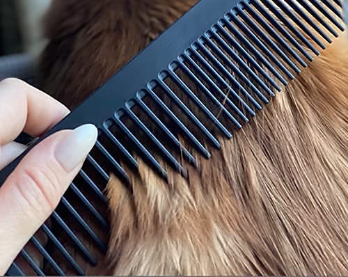 Chicago Comb No. 9 Pet, the XL Comb for Man or Beast, Carbon Fiber, Made in USA - Image 4