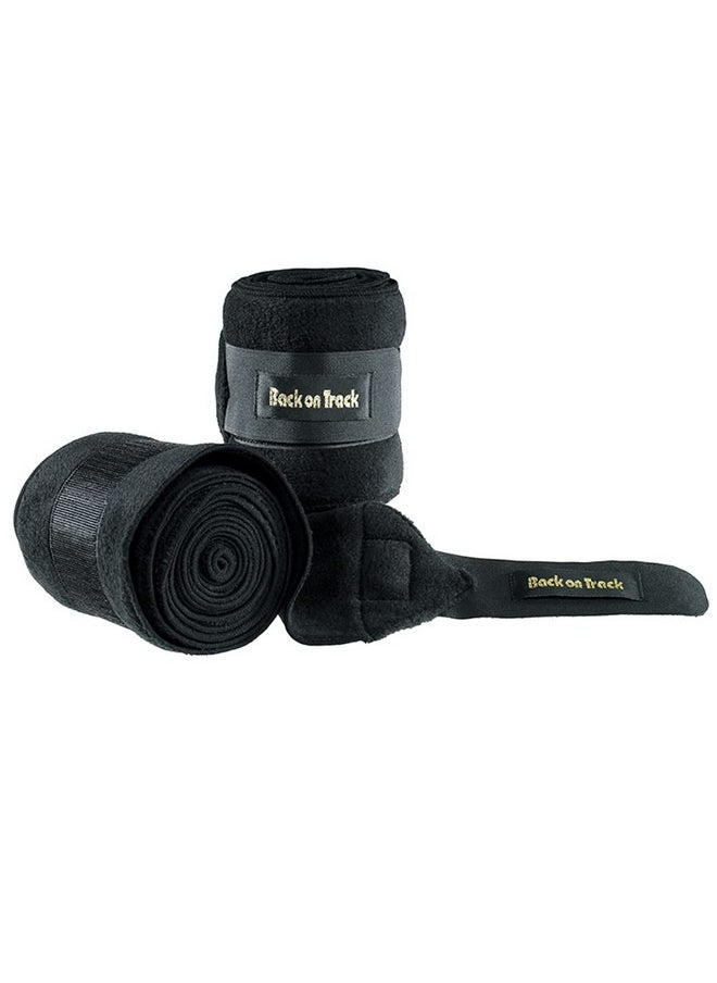 Back on Track Back on Track Polo Leg Wraps (Fleece) (pair), Color: Black, Size: 7 (20400003)  - Image 2