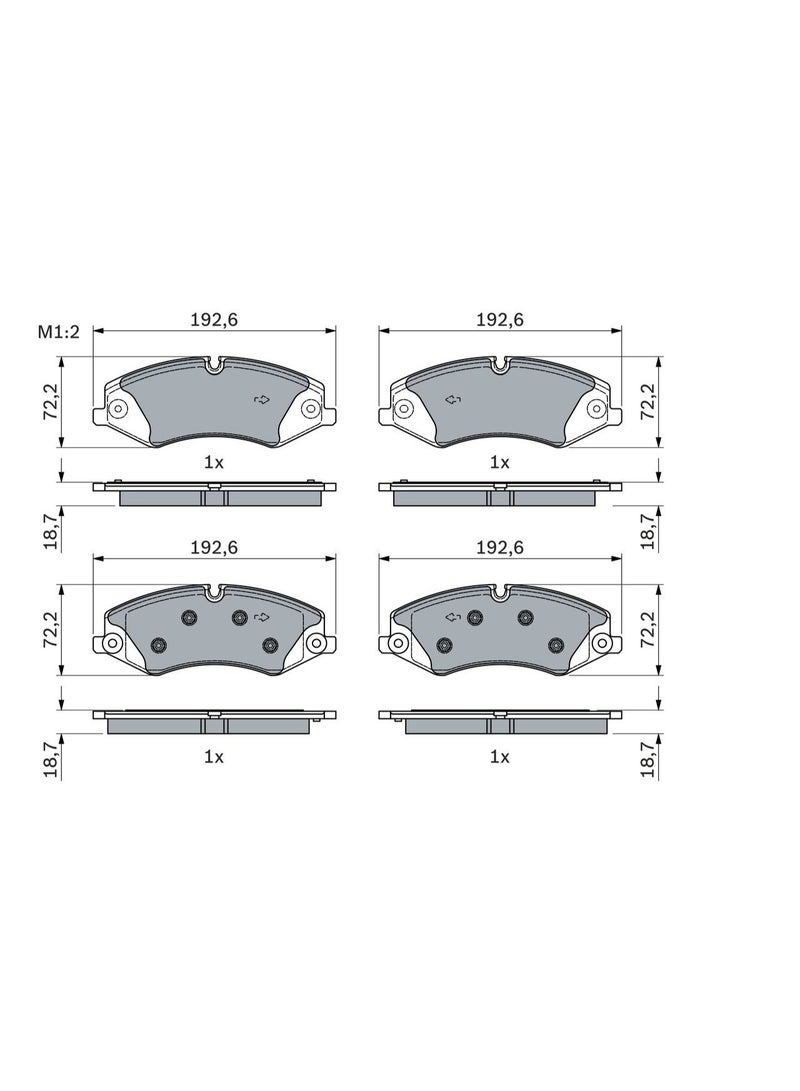 BOSCH 0 986 494 980 Plaquettes de frein pour LAND ROVER RANGE ROVER, DISCOVERY - Image 3
