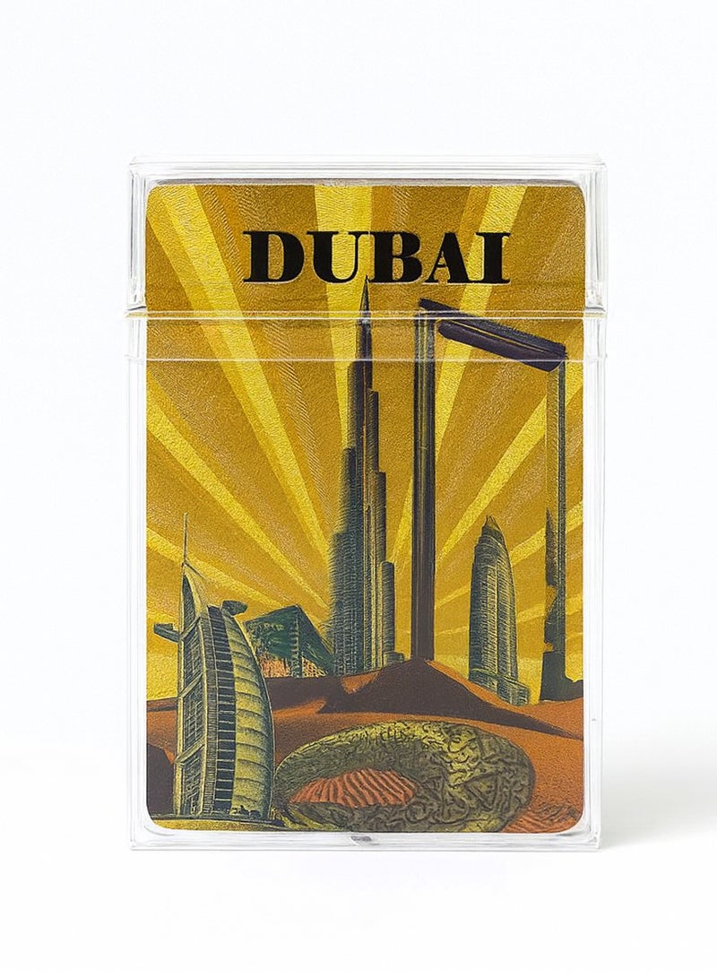 Souvenir Souq  24K Gold  Foil Water Proof  Dubai  Playing Cards  Deck Assorted - Image 1