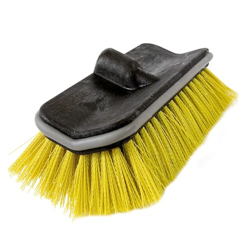 DOCAZOO DOCA Scrub Brush Attachment for Long Handle Extension Pole - Outdoor Broom and Scrubbing Brush for House Floor, Deck, Patio, Car - Hard Brush - Image 1
