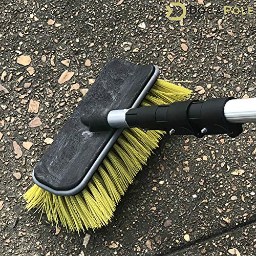 DOCAZOO DOCA Scrub Brush Attachment for Long Handle Extension Pole - Outdoor Broom and Scrubbing Brush for House Floor, Deck, Patio, Car - Hard Brush - Image 5