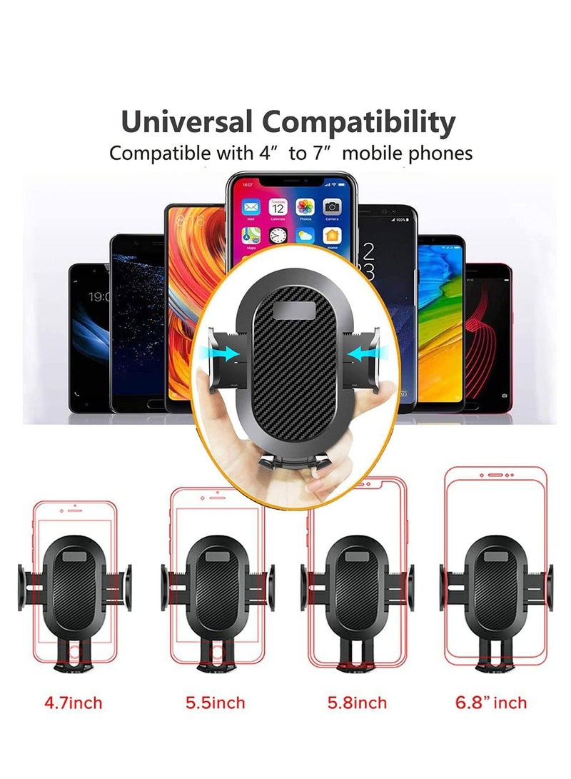 ELTRAZONE Universal Cell Phone Holder for Car Phone Mount Car Phone Holder Dashboard Windshield Air Vent Long Arm Strong Suction Cell Phone Car Mount Fit for iPhone 11 12 Pro Samsung All Phones - Image 2