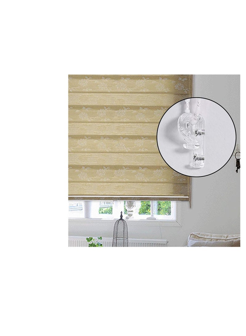 كابتن تيك خطاف مشابك P للستائر الشفافة ، مشابك أمان بلاستيكية للبكرة العمياء للسلك ، مشابك جهاز أمان للحبل الأعمى للستائر الدوارة الرأسية والرومانية ، تحكم في الحبل سلسلة كروية للستائر مع براغي 8 قطع - Image 3