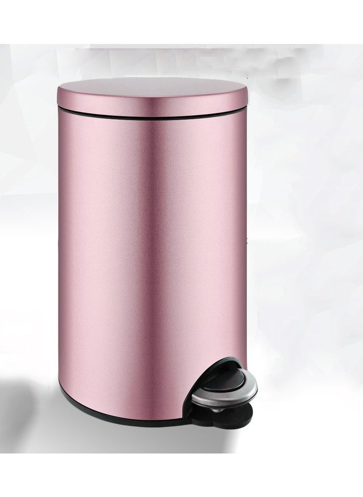 CityRiya-Long Trash Can Stainless Steel Kitchen Step Trash Can 8L Kitchen Waste Bin Garbage Can Step Pedal Bathroom Trash Can with Foot Pedal Slim Wastebasket Trash Bin for Toilet, Office, Bedroom, Bathroom  - Image 5