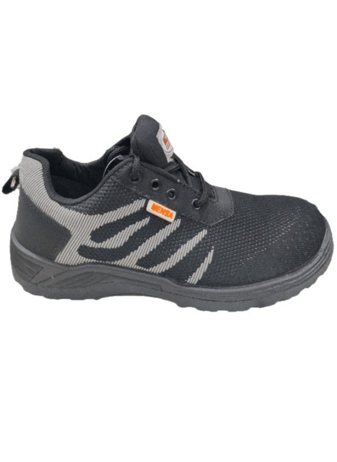 Workman - WORKMAN Mensa Black Fly-Knit Safety Shoes for Men | Antistatic, Anti-Slip, Oil & Heat Resistant | Double Density with Steel Toe | Lighweight, Excellent Grip & Comfort | Size-46 - Image 1