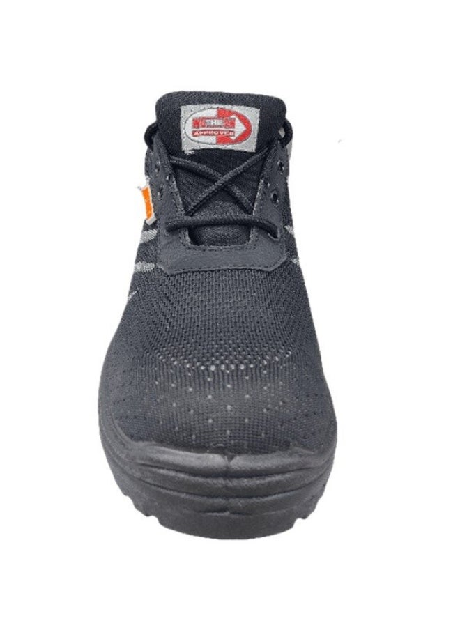 Workman - WORKMAN Mensa Black Fly-Knit Safety Shoes for Men | Antistatic, Anti-Slip, Oil & Heat Resistant | Double Density with Steel Toe | Lighweight, Excellent Grip & Comfort | Size-46 - Image 1
