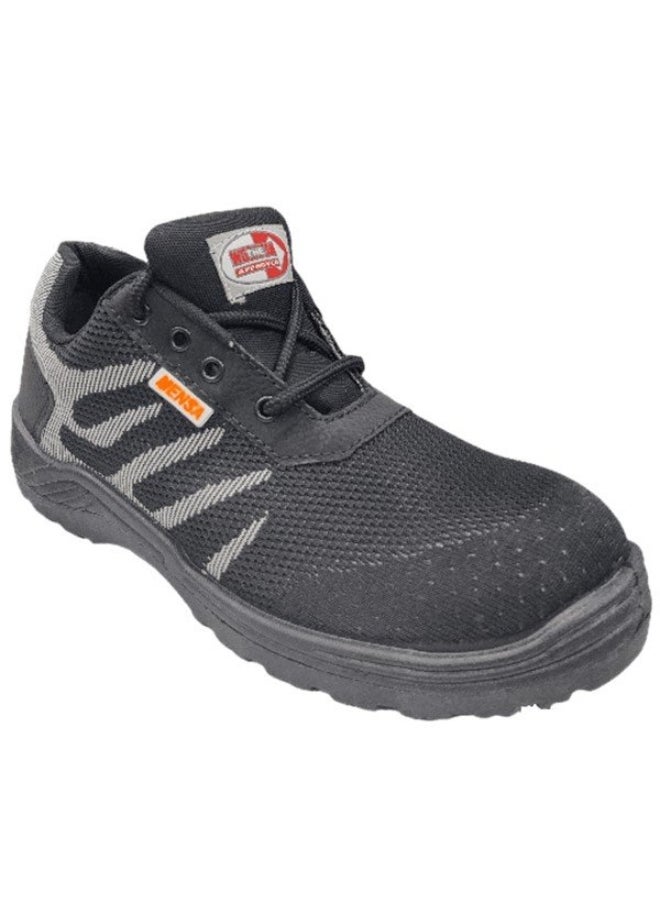 Workman - WORKMAN Mensa Black Fly-Knit Safety Shoes for Men | Antistatic, Anti-Slip, Oil & Heat Resistant | Double Density with Steel Toe | Lighweight, Excellent Grip & Comfort | Size-46 - Image 1