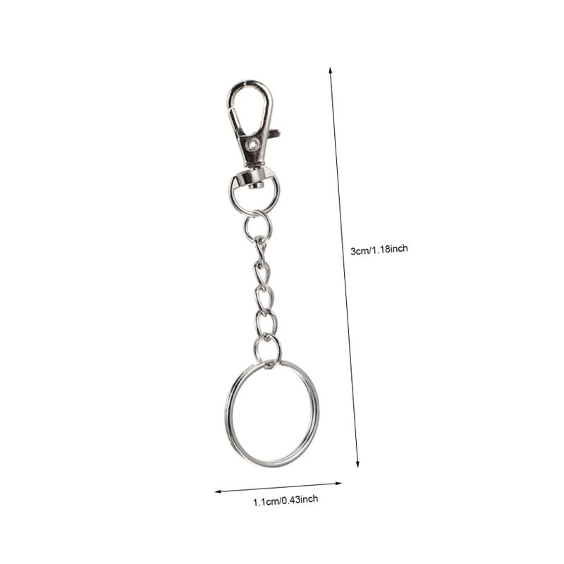 60 Pcs Stainless Steel Swivel Lobster Claw Clasps Key Rings Jewelry Making DIY Crafts - Image 3