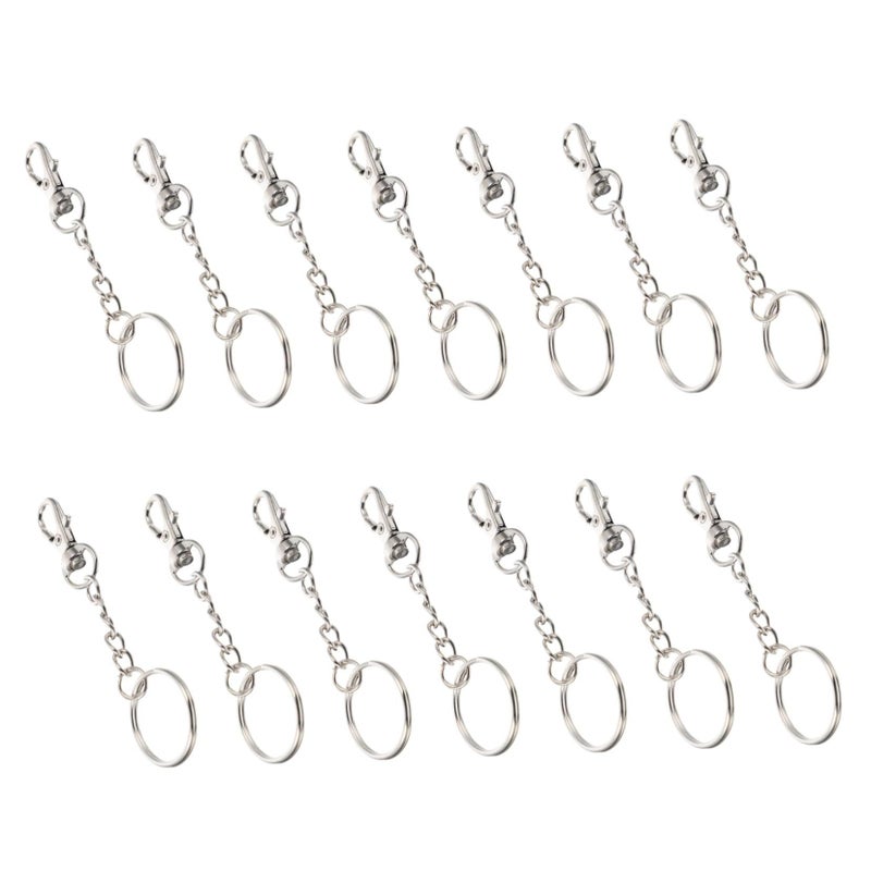 60 Pcs Stainless Steel Swivel Lobster Claw Clasps Key Rings Jewelry Making DIY Crafts - Image 2
