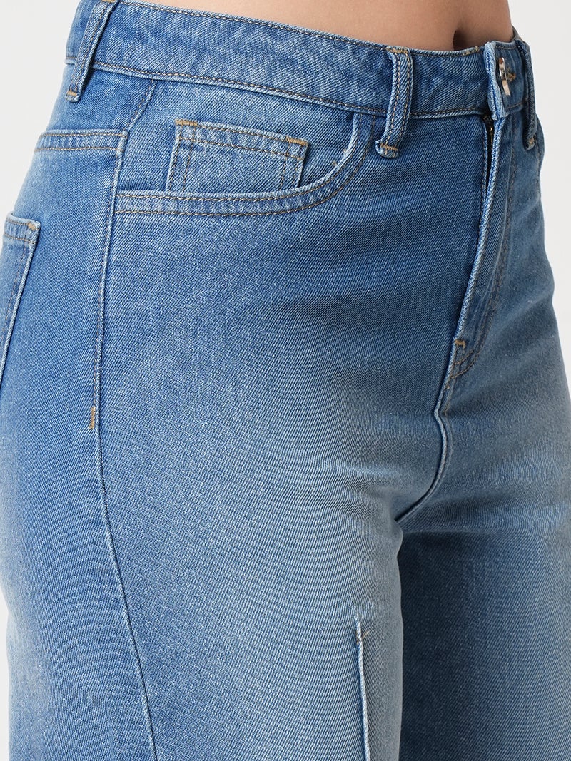 globus Globus Women Boyfriend Fit High-Rise Light Fade Jeans  - Image 5