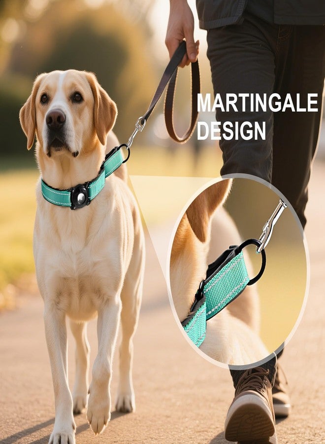 WHIPPY Airtag Dog Collar with Martingale Design, IP68 Waterproof Air Tag Collar Holder, Adjustable Reflective Soft Padded Nylon Dog Collar for Large Medium Small Dogs - Image 4