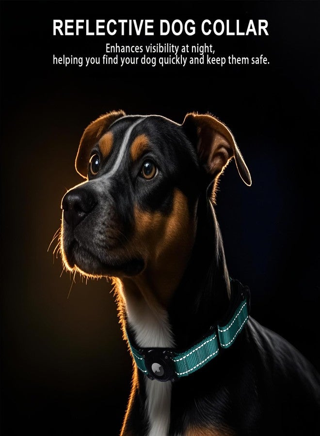 WHIPPY Airtag Dog Collar with Martingale Design, IP68 Waterproof Air Tag Collar Holder, Adjustable Reflective Soft Padded Nylon Dog Collar for Large Medium Small Dogs - Image 5