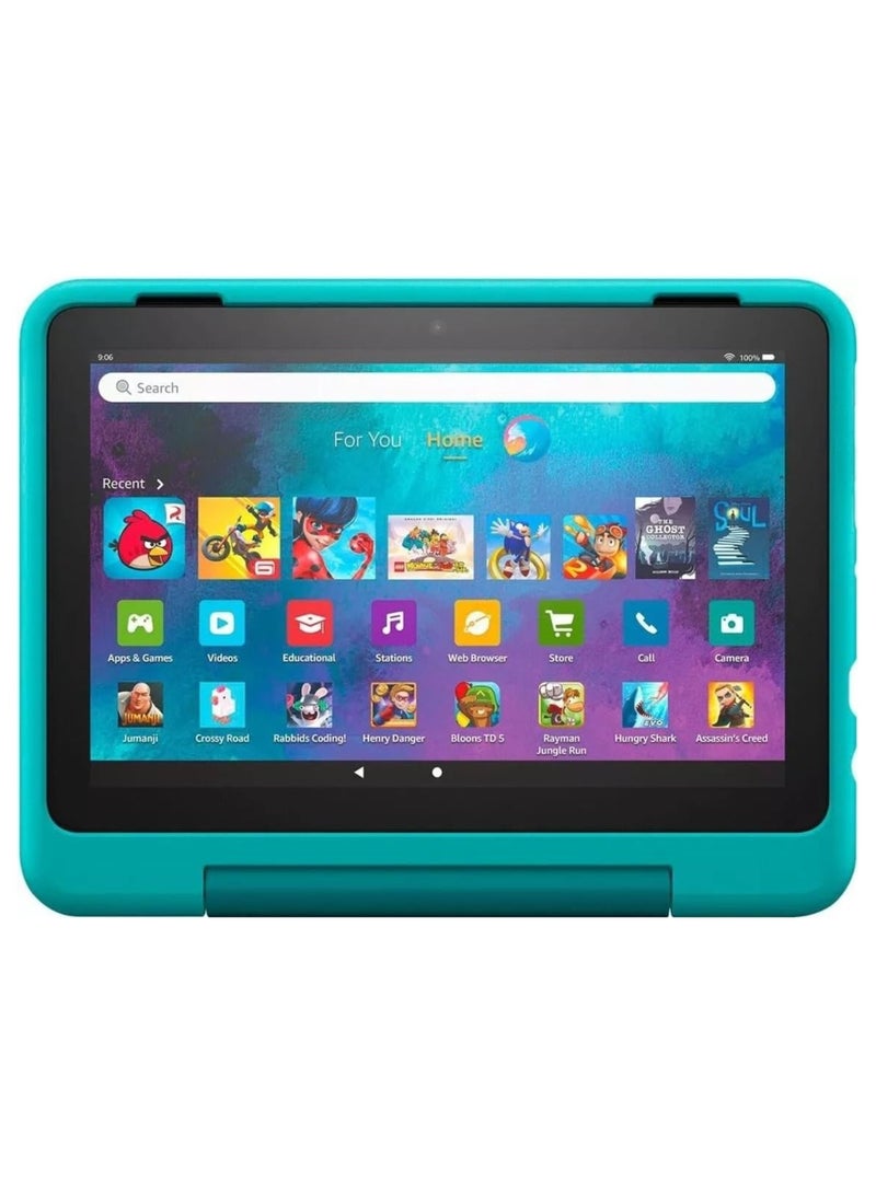 TAB Fire HD 8 Kids Pro Ages 6-12 (2022) 8" HD Wi-Fi 32 GB - Hello Teal - Image 2