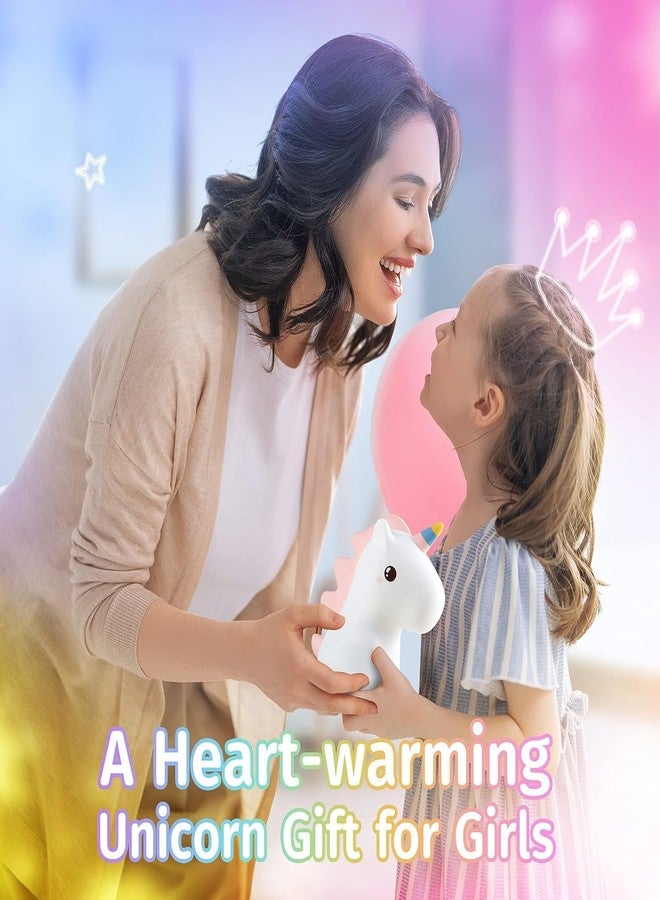 GITGRNTH Rechargeable Silicone Cloud Night Light for Kids|Color-Changing LED Changing Lamp|Adorable Room Decor & Gift for Toddlers,Teens,& Valentine's Day Present(Silicon Unicorn.,Regular),Multicolor - Image 4