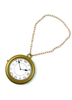 Skeleteen Jumbo Gold Clock Necklace - White Rabbit Clock, Hip Hop Rapper Clock - 1 Piece - pzsku/ZBF0495491BE56689A4CDZ/45/_/1737374402/dc564cd0-0406-4f9d-a97e-ee6636613bbe