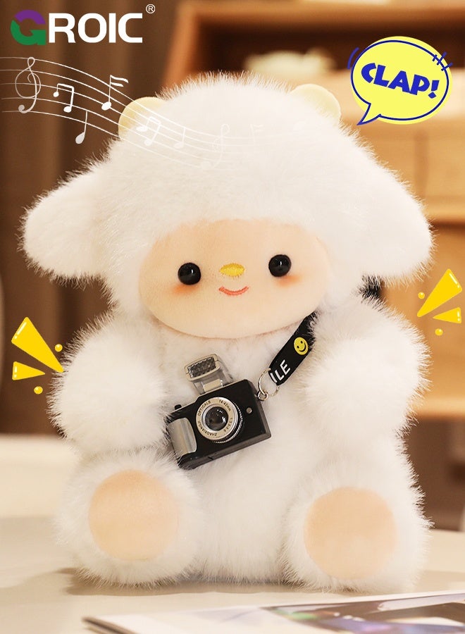 GROIC Clapping & Moving Singing Doll, Clapping Rocking Sheep Plush Toys, Stuffed Animal Baby Toys with Recording & Singing, Musical Toys Electric Plush Dolls Gifts for Toddlers - Image 1