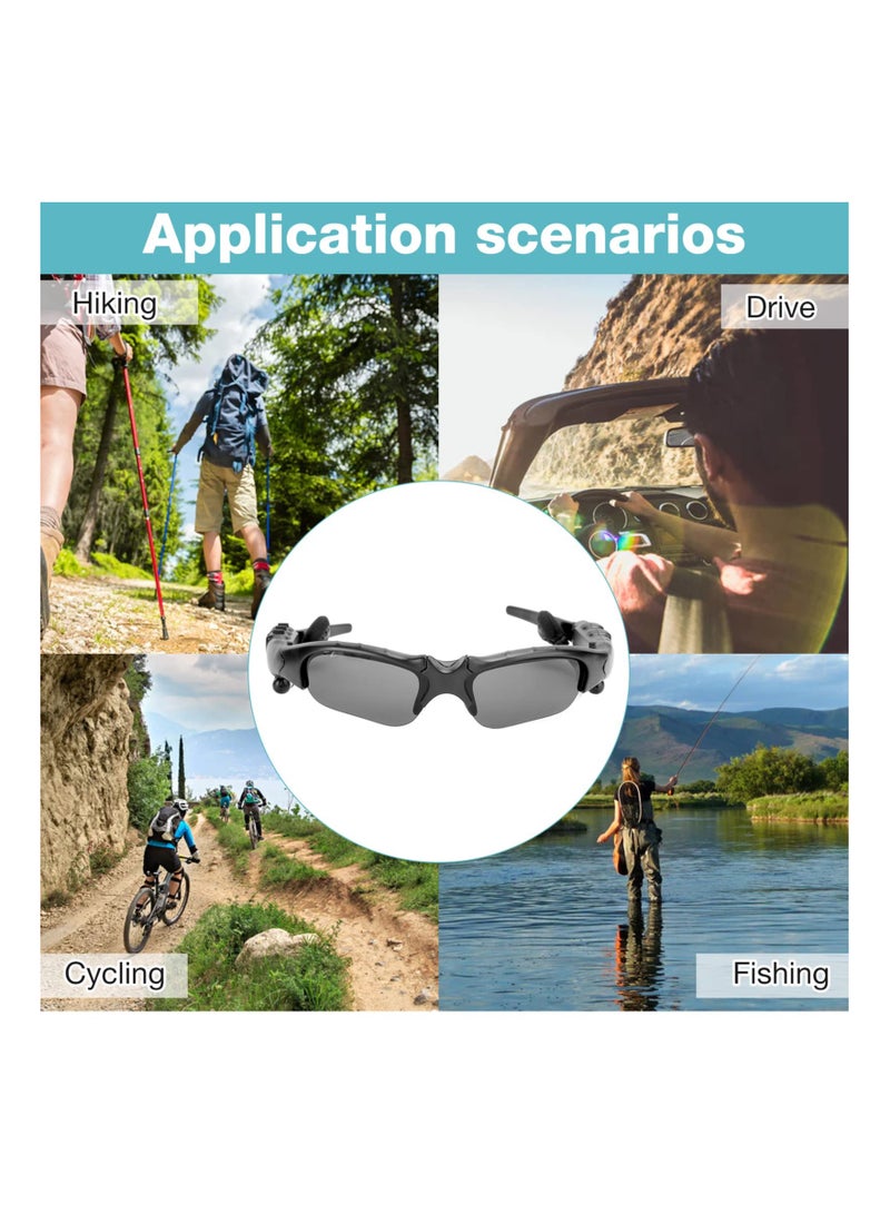 Wireless Bluetooth Audio Sunglasses with Stereo Sound, Noise Reduction Earphones for Outdoor Sports, Ideal for Cycling, Running, Driving, and Fishing Activities. - Image 3