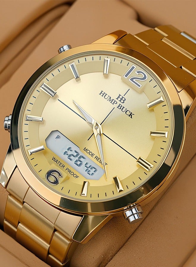 HUMPBUCK Watches for Men with Perpetual Calendar and Alarm Waterproof Multifunctional Watch Casual and Minimalist Style Wristwatch  - Image 1