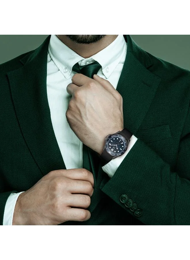 Kenneth Scott Dark Blue Men's Silicone Analog Watch K22009-BSBN - 48 mm for Men | Best Price UAE