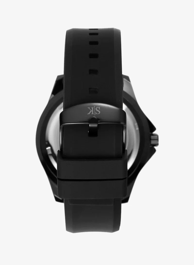Kenneth Scott Dark Blue Men's Silicone Analog Watch K22009-BSBN - 48 mm for Men | Best Price UAE