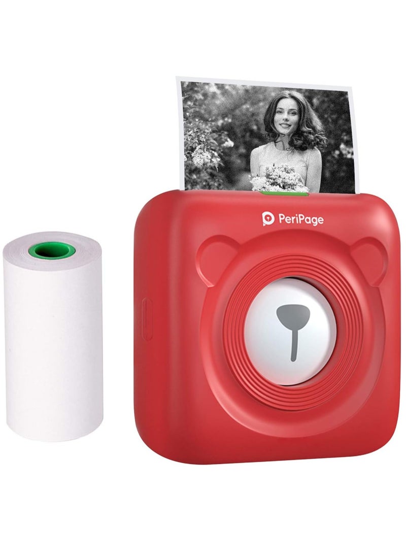 PeriPage Mini Pocket Wireless BT Thermal Printer Picture Photo Label Memo Receipt Paper Printer with USB Cable Support for Android iOS Smartphone Windows - Image 1