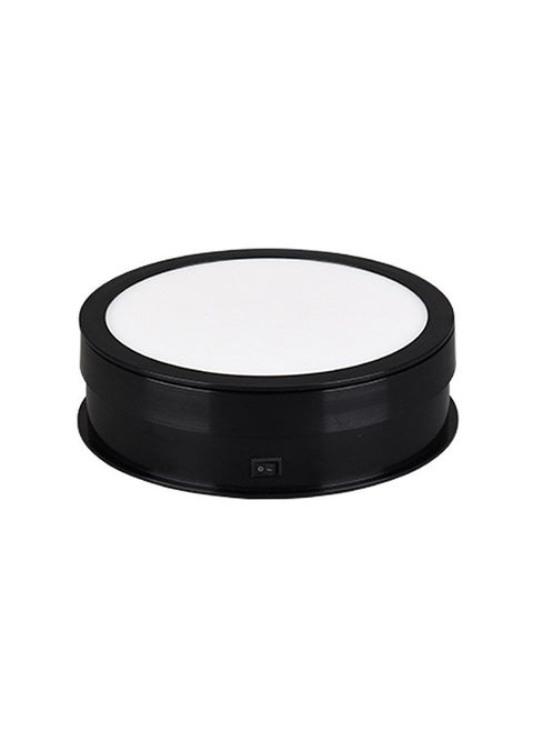 20cm Motorized Rotating Display Stand Rotating Turntable 10kg/22lbs Load Capacity 360°Rotatable Display Turntable with LED Light for Photography Products Display Live Video Show