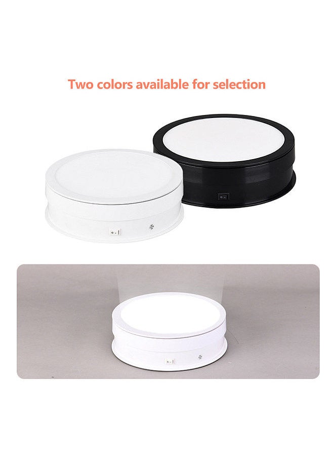 Generic 20cm Motorized Rotating Display Stand Rotating Turntable 10kg/22lbs Load Capacity 360°Rotatable Display Turntable with LED Light for Photography Products Display Live Video Show  - Image 4