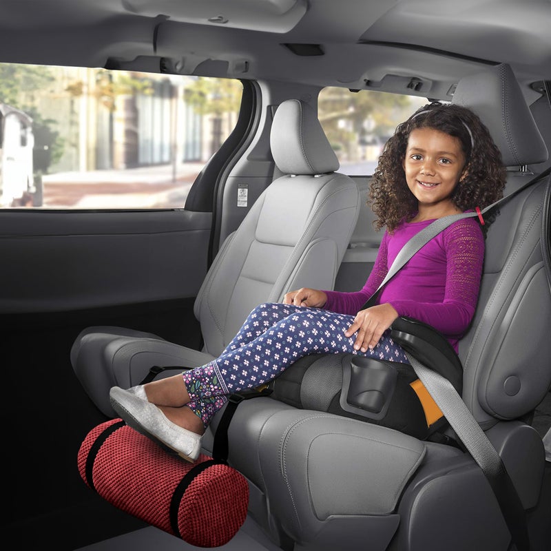 Swanoo Car Seat Foot Rest for Kids | Car Seat Accessories | Leg Rest for Car Seat Kids | Car Foot Rest with Extra Long Straps Adjusts to Any Carseat Or Toodlers Booster Seat Navy by SWANOO - Image 2