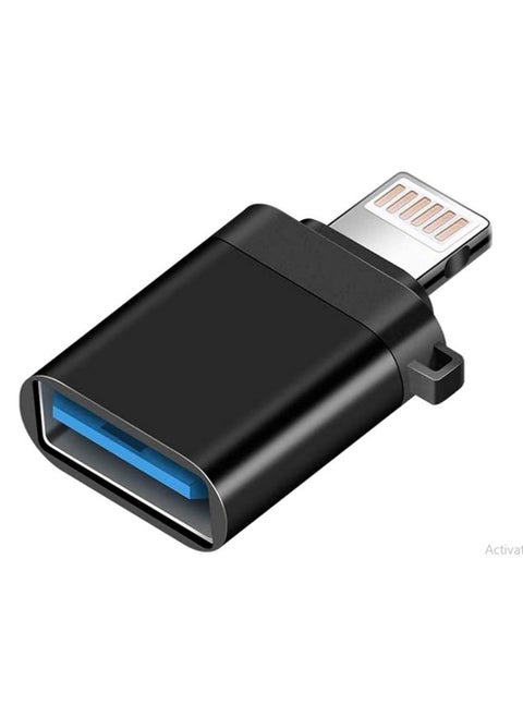 OTG Lightning to USB 3.0 Adapter - Supports Camera, Card Reader, Mouse, Keyboard, Piano, USB Drive, Compatible with iPhone 12/11/8/7/Plus/Max/Xr/X/XS and iPad Air