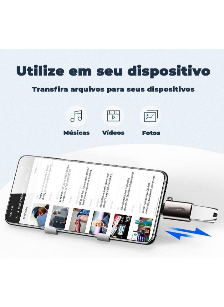 OTG Lightning to USB 3.0 Adapter - Supports Camera, Card Reader, Mouse, Keyboard, Piano, USB Drive, Compatible with iPhone 12/11/8/7/Plus/Max/Xr/X/XS and iPad Air