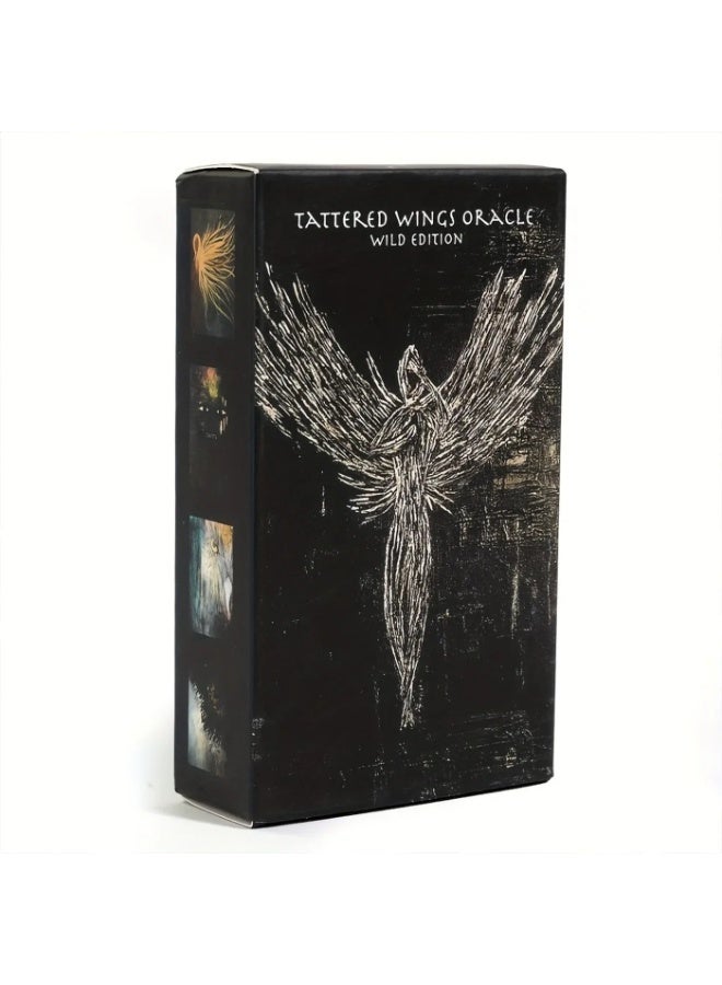 NIBEMINENT 1 Personal Tarot Deck, Antique Wings, Magic Cards, Leisure Fortune Divination Party, Entertainment Activity, Family Gathering, Board Game - Image 1