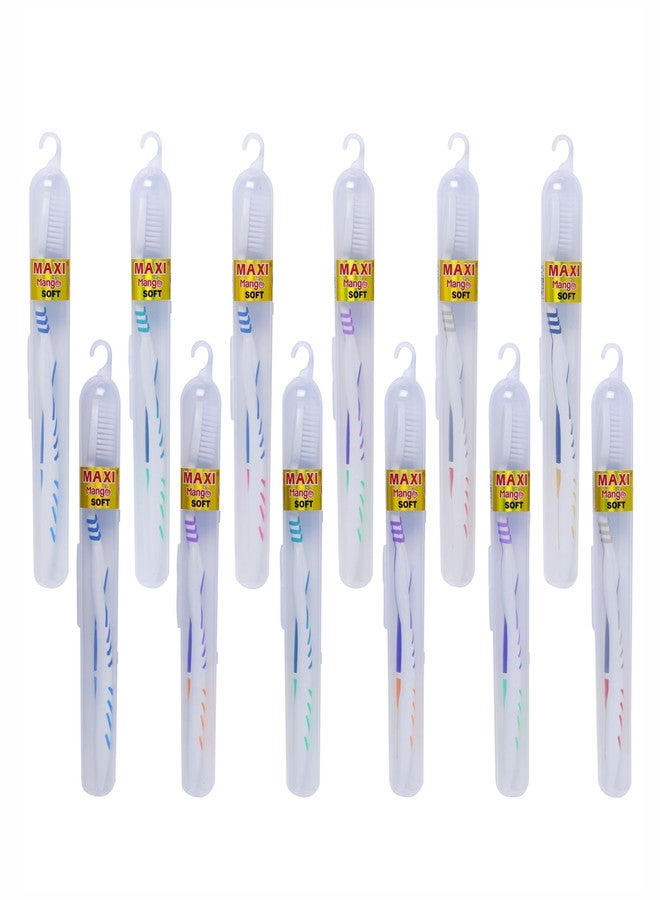 MAXI Mango Soft Bristle Toothbrush with Container (Pack of 12) - Image 3