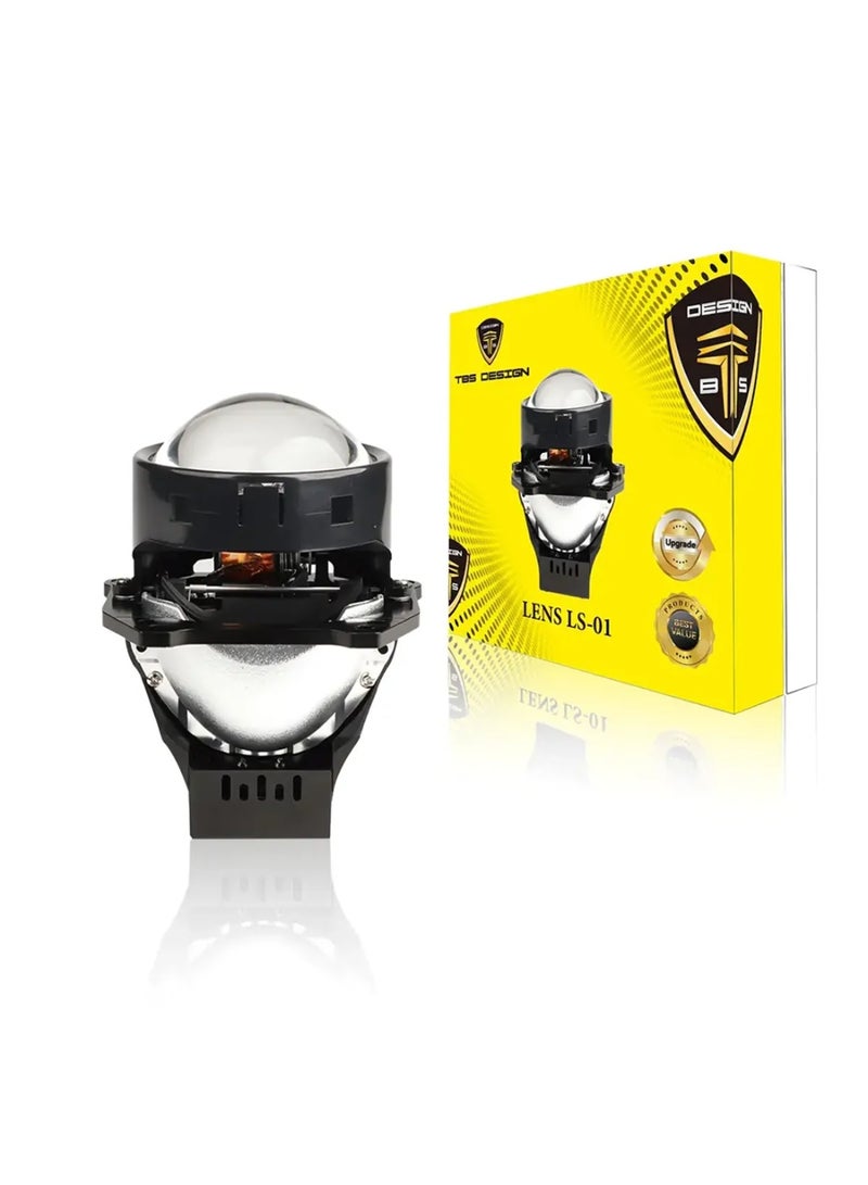 توبيز جهاز عرض Tobys Lens LS-01 ثنائي LED مقاس 3 بوصات بقوة 104 واط/زوج مع مصباح أمامي للسيارة بدرجة حرارة لون 6000 كلفن - LS 01
