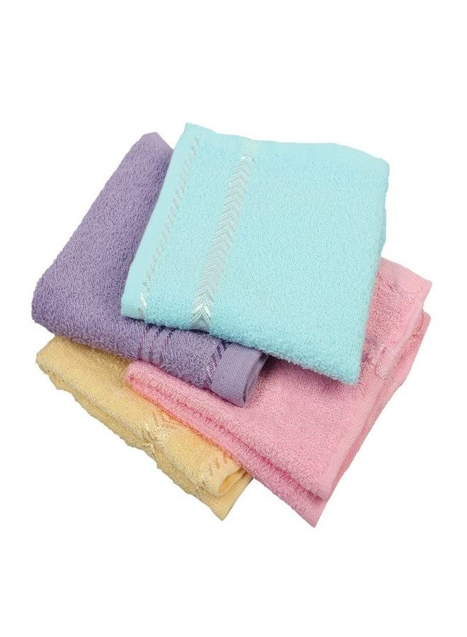 GRGRASP Thread That Bind Relations 100% Cotton Soft & Absorbent 300 GSM Face Towel Set of 12 pcs (Size 27 * 27Cm Small) Multi Color - Image 3
