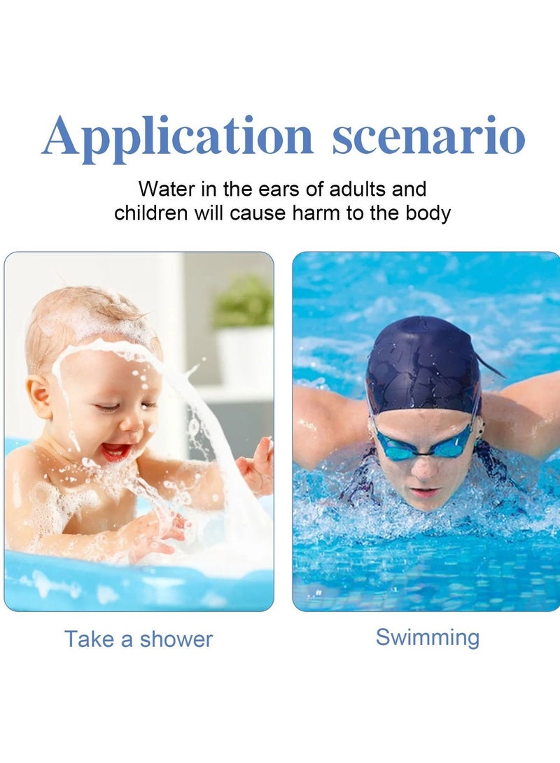 60 Pieces Waterproof Ear Protector Cover for Swimming Shower Ear Protectors with Ear Plugs for Kids Newborn Disposable Ear Covers for Shower Surfing Snorkeling and Other Water Sports - Image 3