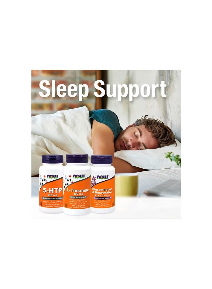 now L-Theanine, Double Strength, 200 mg, 60 Veg Capsules - Image 3