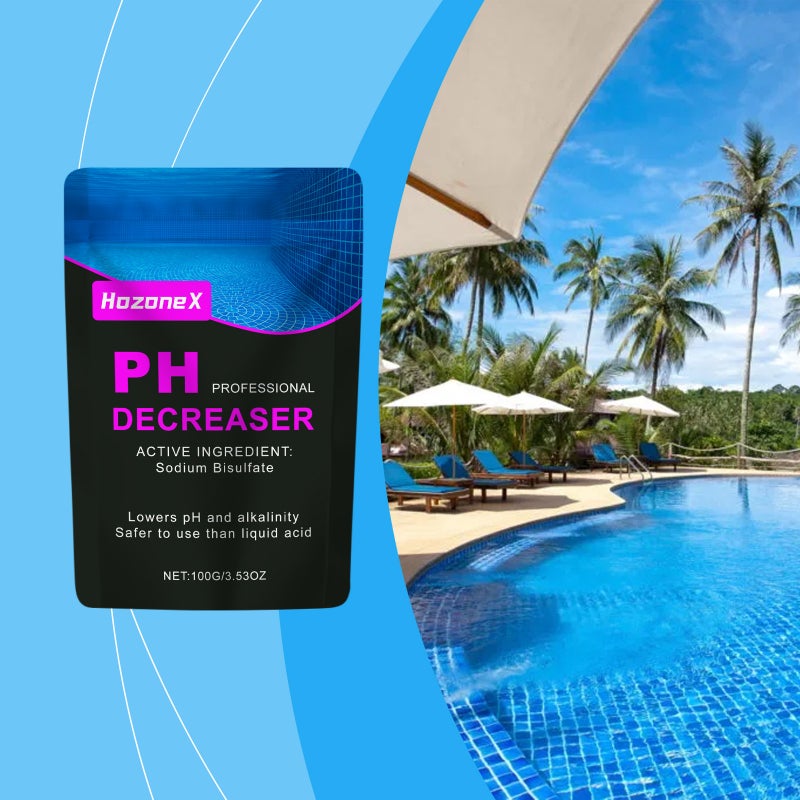Hozonex Swimming Pool Ph Value Reduction Agent, Water Quality Clarification, Anti-Skin Irritation, Household And Commercial Multi-Scenario Adaptation - Image 2
