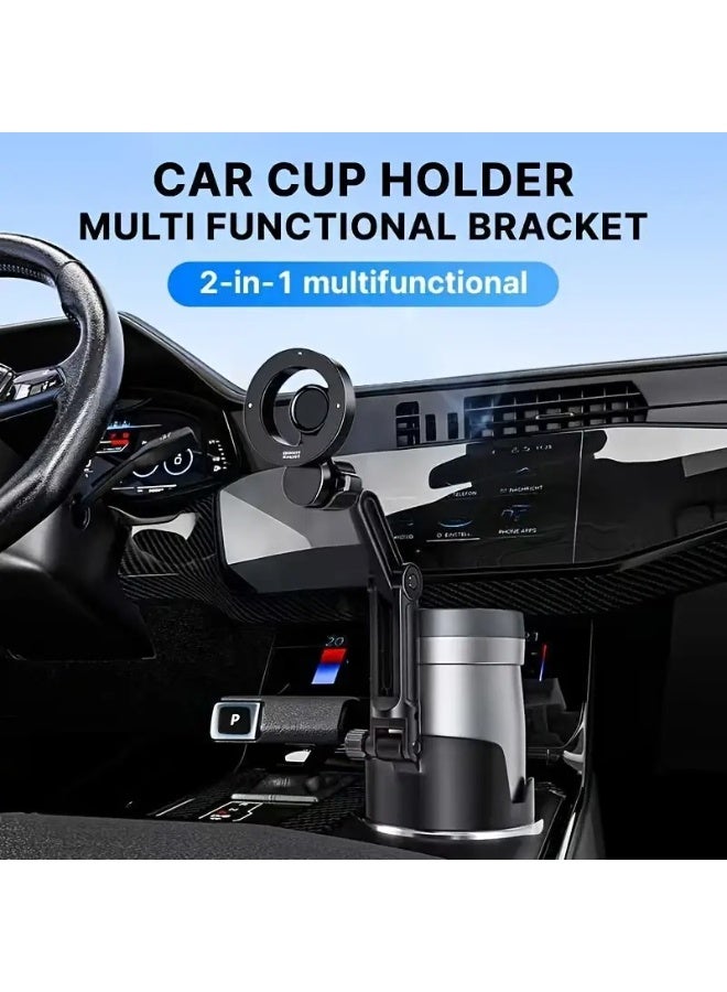 Magnetic Car Cup Holder with Rotation Lock – Perfect for Magsafe Compatible Devices - Image 4