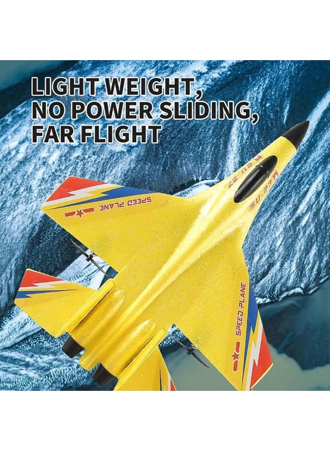 Stem 2.4G RC Glider Plane – Amphibious Remote Control Aircraft with LED Lights | 12–15 Min Flight  1 peice Multicolours - Image 5