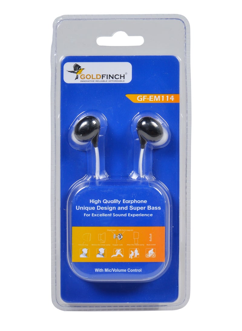 Goldfinch - High Quality Wired Earphones with Super Bass - Image 1
