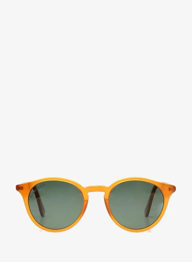 fastrack Polarized Sunglasses Yellow Frame Green Mirror Lens 51mm  - P603GR3PV
