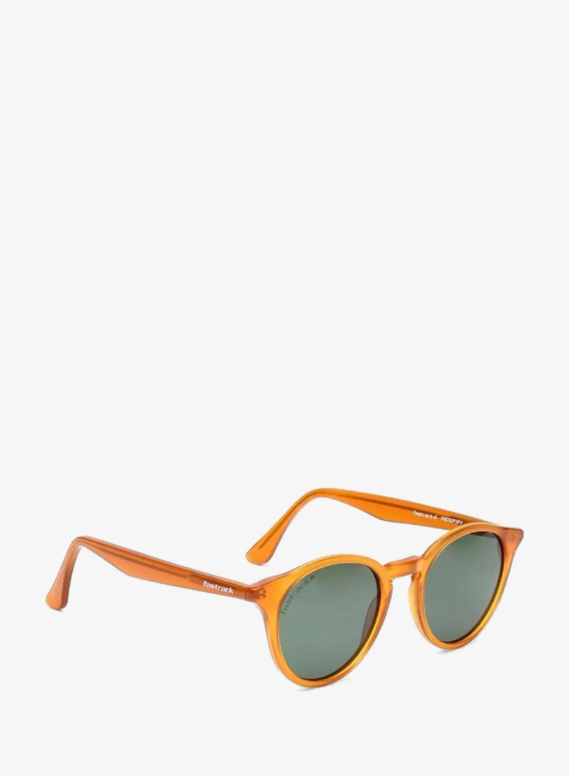 fastrack Polarized Sunglasses Yellow Frame Green Mirror Lens 51mm  - P603GR3PV