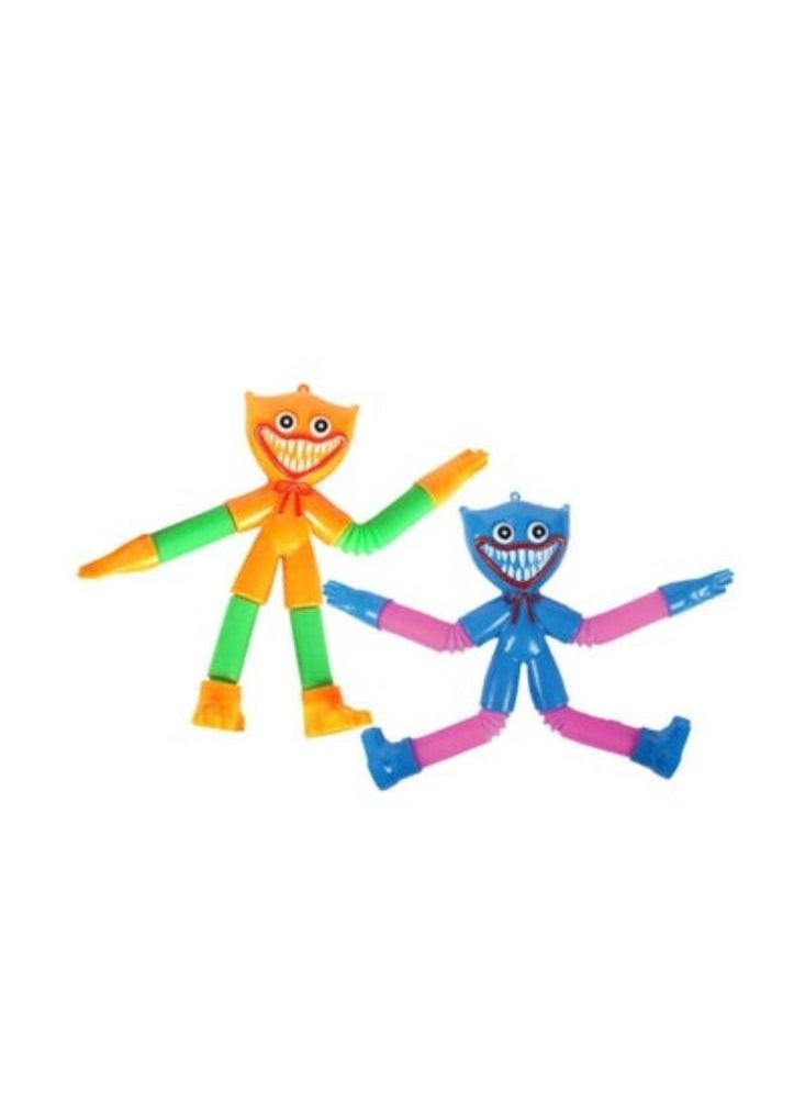 Generic - 2 Pcs Pop Tubes Huggy wuggy with light, New Stress Relief Fidgets Toy (Random Colour) - Image 1